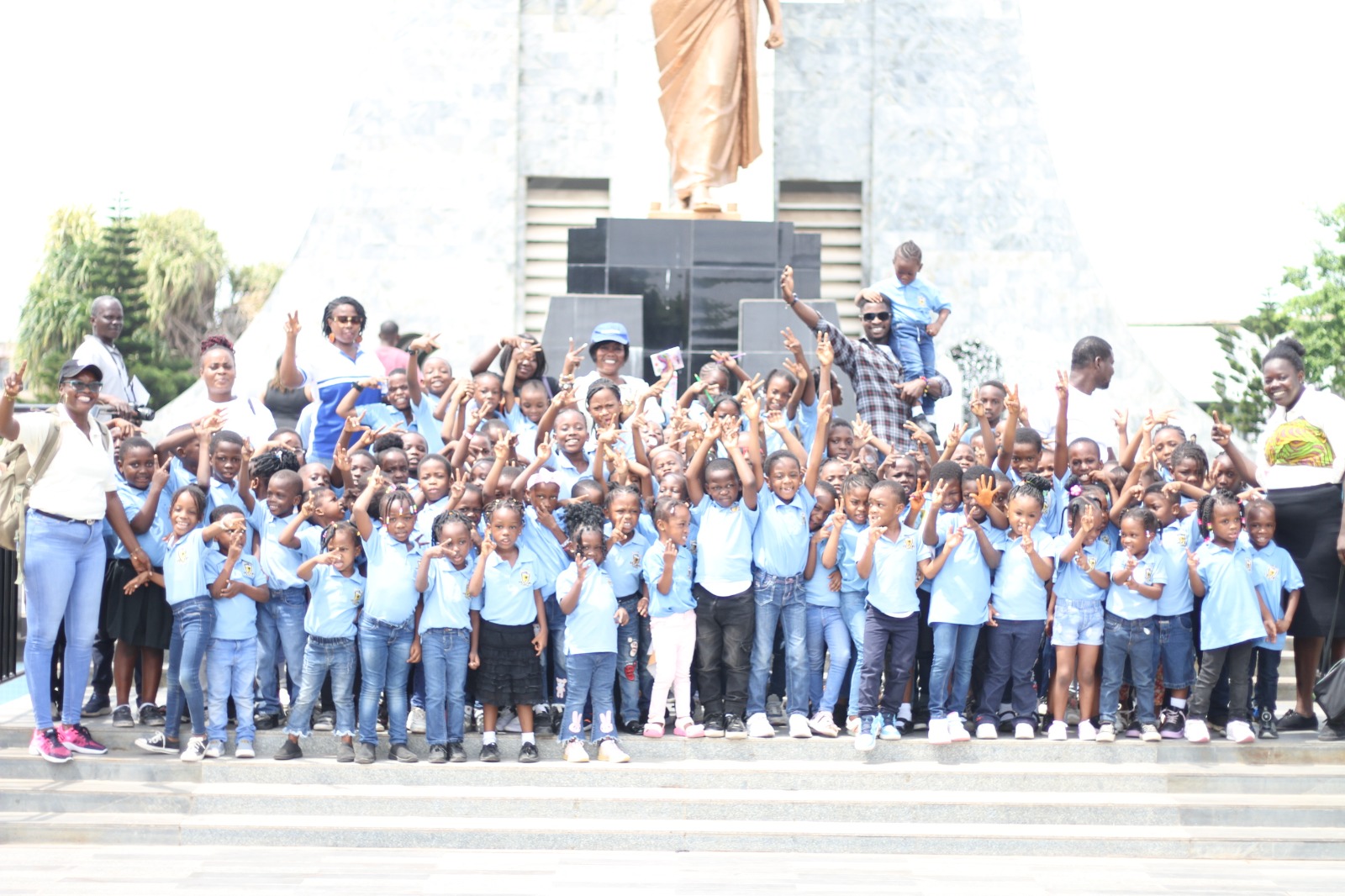 Star International learners gathered at school